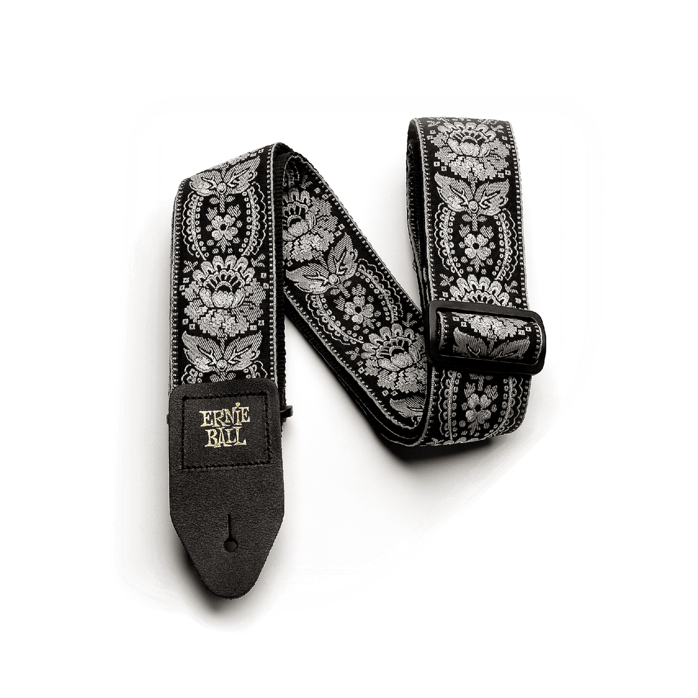 Ernie Ball Jacquard Guitar Strap - Silver Orleans P04150 1