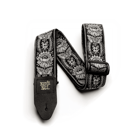 Ernie Ball Jacquard Guitar Strap - Silver Orleans P04150 1
