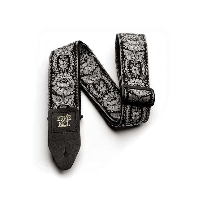 Ernie Ball Jacquard Guitar Strap - Silver Orleans P04150 1