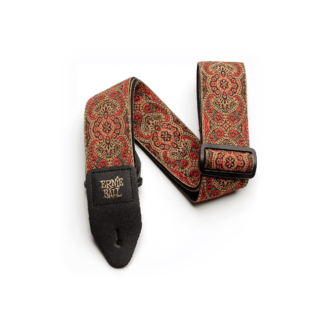 Ernie Ball Jacquard Guitar Strap - Crimson Paisley P04162 1