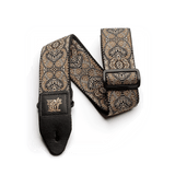 Ernie Ball Jacquard Guitar Strap - Gold & Black Paisley P04163 1