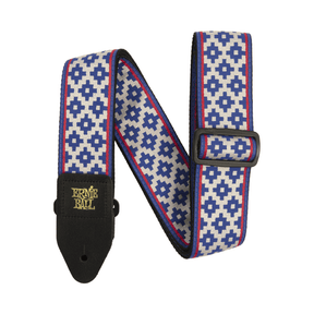 Ernie Ball Jacquard Guitar Strap - Blue Crux P05336 1