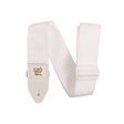 Ernie Ball Adjustable Polypro Electric and Bass Guitar Strap - White with White Ends P05350 1