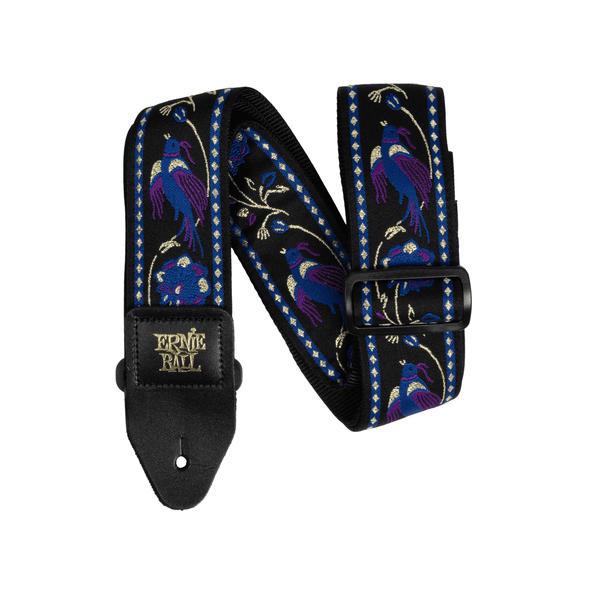 Ernie Ball Jacquard Guitar Strap - Purple Pleasant Pheasant P05371 1