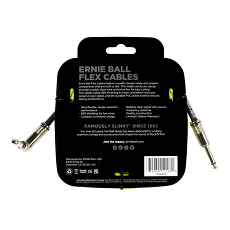 Ernie Ball Flex Patch Cable - Green 3m / 10' 2