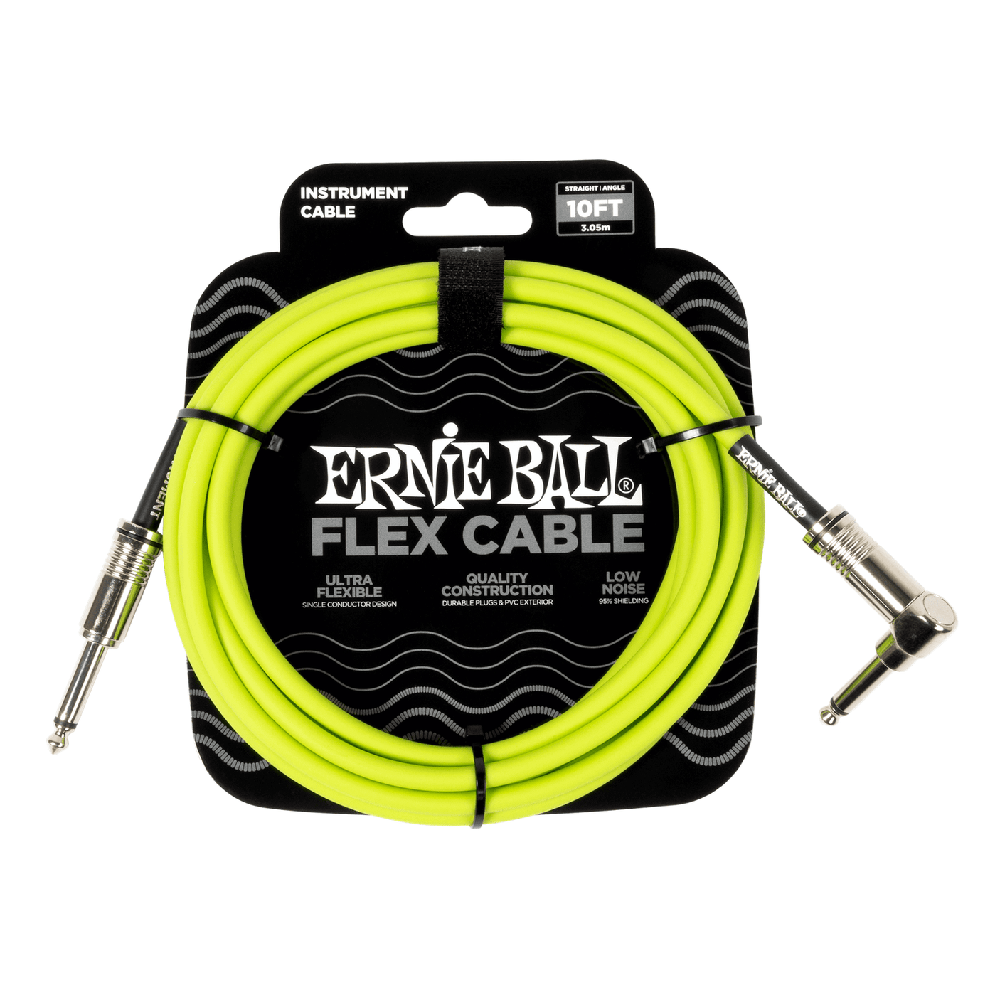 Ernie Ball Flex Patch Cable - Green 3m / 10' 1