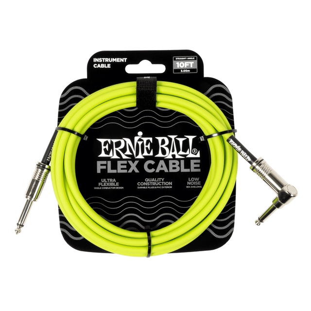 Ernie Ball Flex Patch Cable - Green 3m / 10' 1