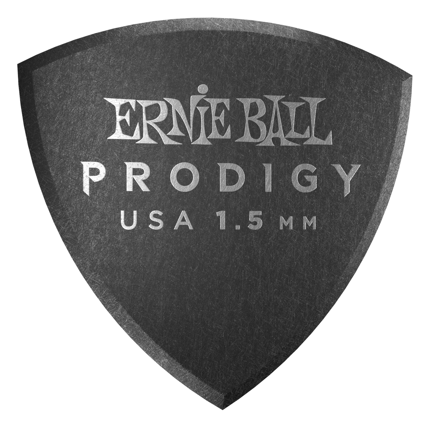 Ernie Ball Prodigy Guitar Picks – Large Shield 1.5mm Black (6 Pack)