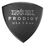 Ernie Ball Prodigy Guitar Picks – Large Shield 1.5mm Black (6 Pack)