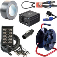 PA Audio spares and accessories buy  pa cables multicore connectors cable reels and di boxes
