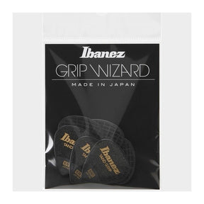 Ibanez PPA16HSG Grip Wizard Sand Grip Picks — Heavy 1.00mm, 6-Pack Black 1