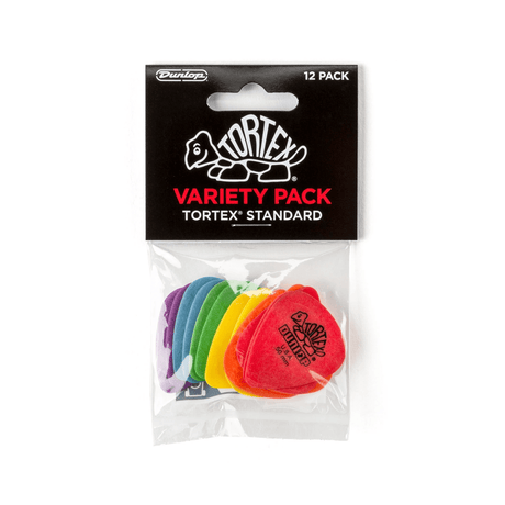 Jim Dunlop Tortex Standard Picks Variety 12-Pack .50mm - 1.14mm 1