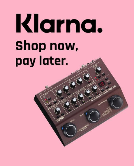 Pay for your guitar premap pedal using Klarna Payments