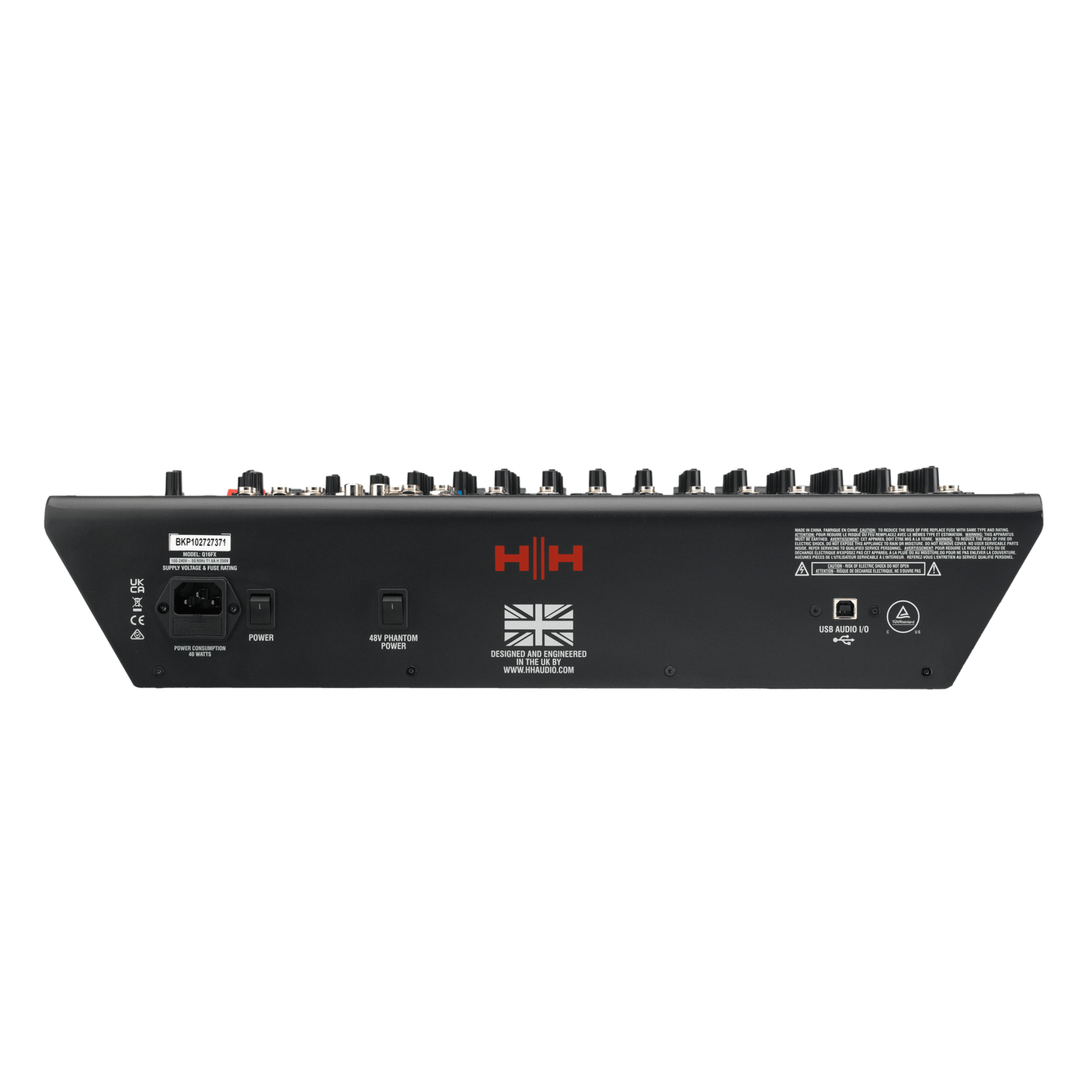 HH Audio Q-Series Q16FX - Professional 16-Channel Analogue Mixer with DSP 5
