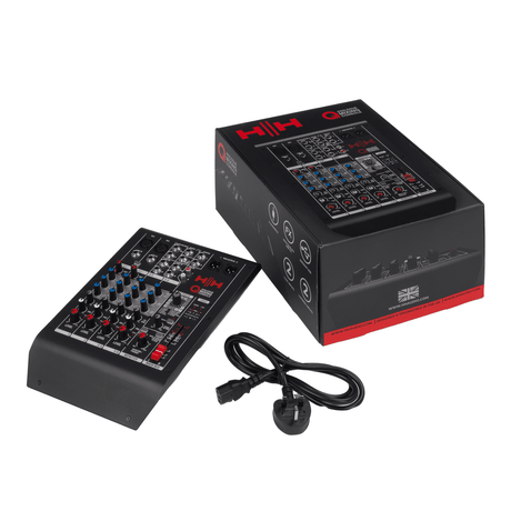 HH Audio Q-Series Q6FX - Professional 6-Channel Analogue Mixer with DSP 7