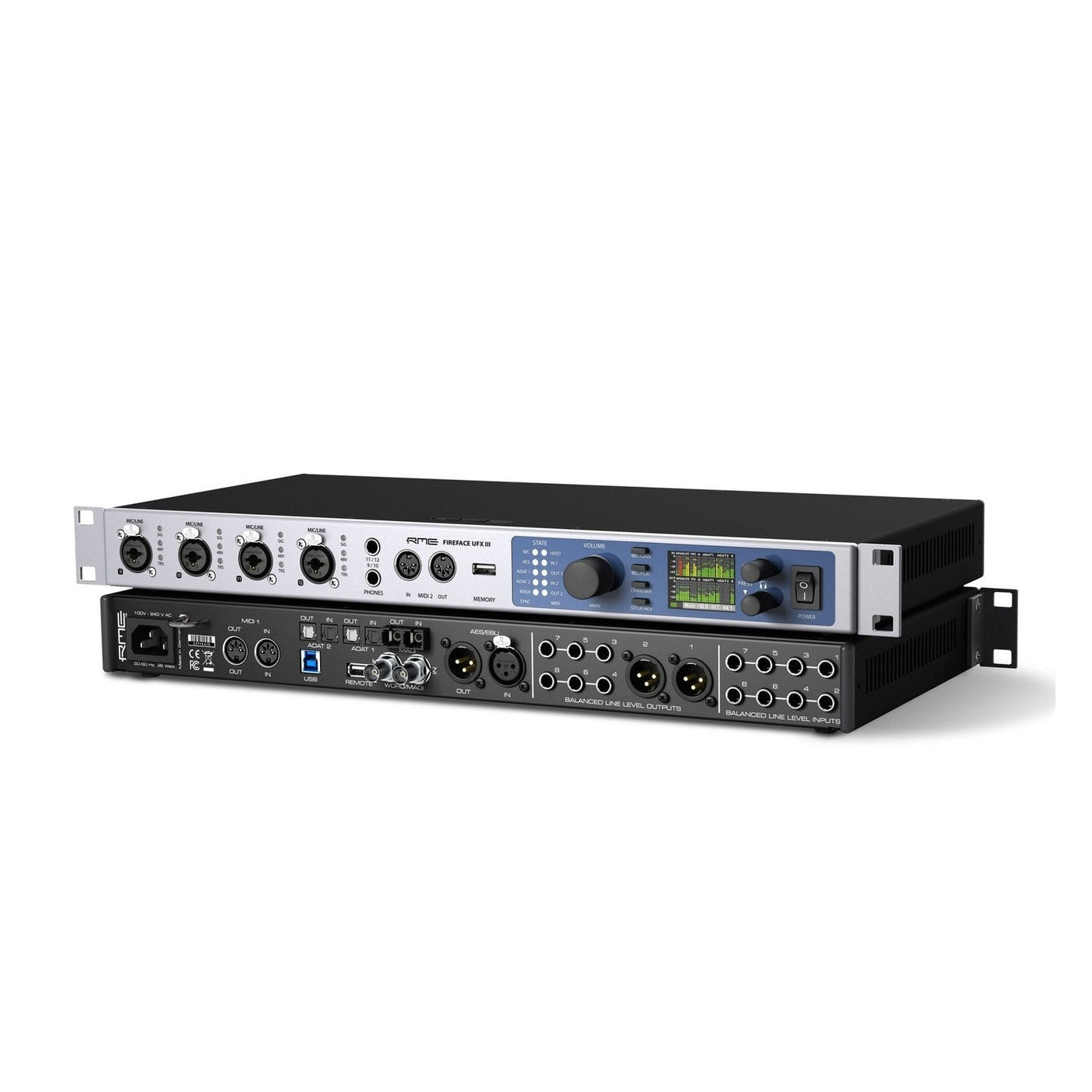 RME Fireface UFX III - 188-Channel, 24-Bit/192kHz USB 3 Audio Interface 1