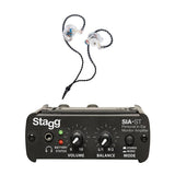 Stagg SIA-ST & SPM-435 Wired In-Ear Monitoring System - Transparent 1