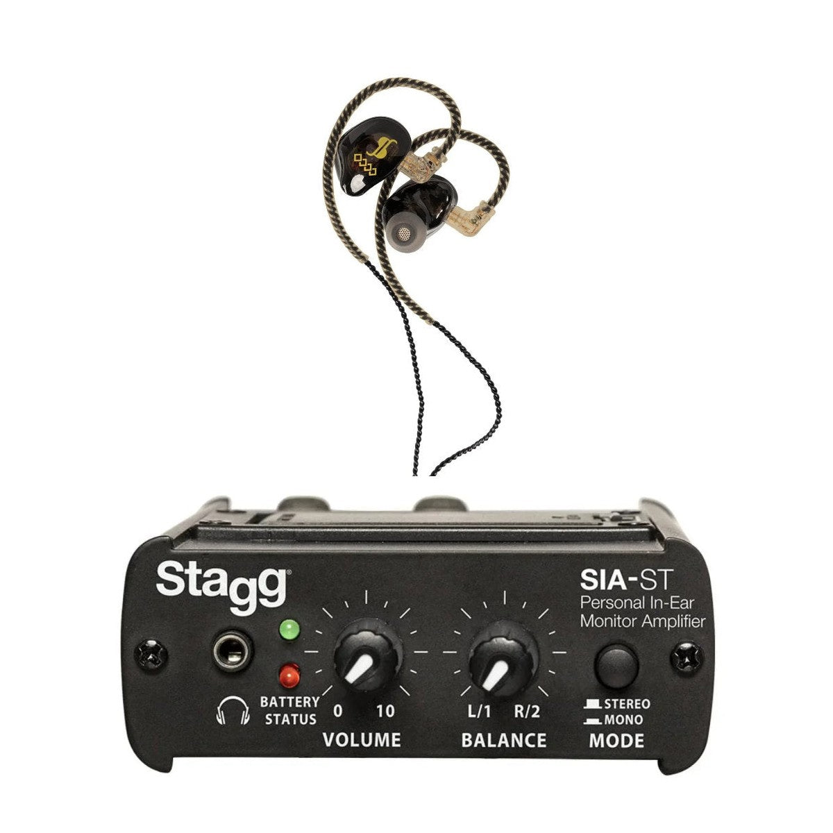 Stagg SIA-ST & SPM-435 Wired In-Ear Monitoring System - Limited Edition Gold 1