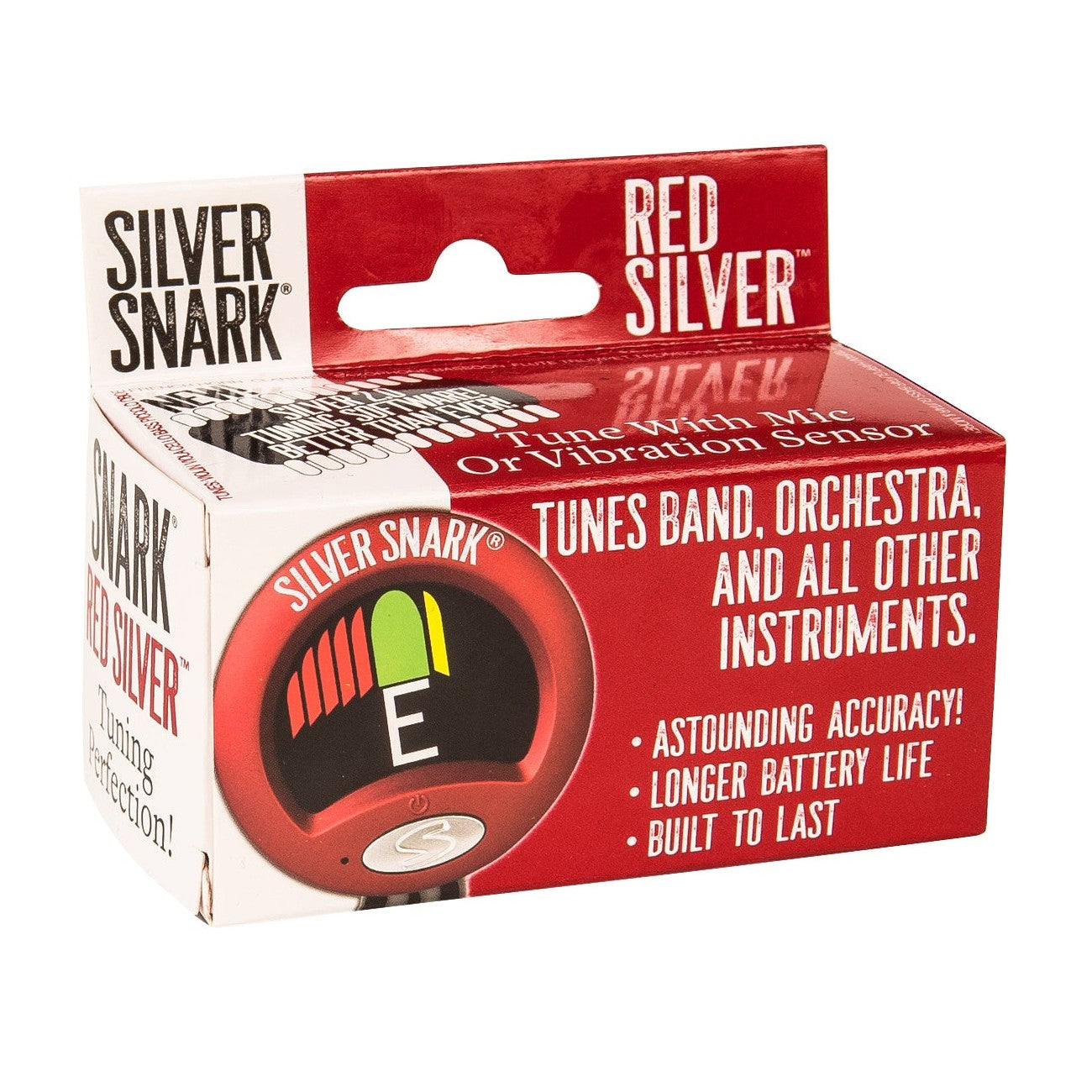 Silver Snark 2 Clip-on All Instrument Tuner ~ Red Silver