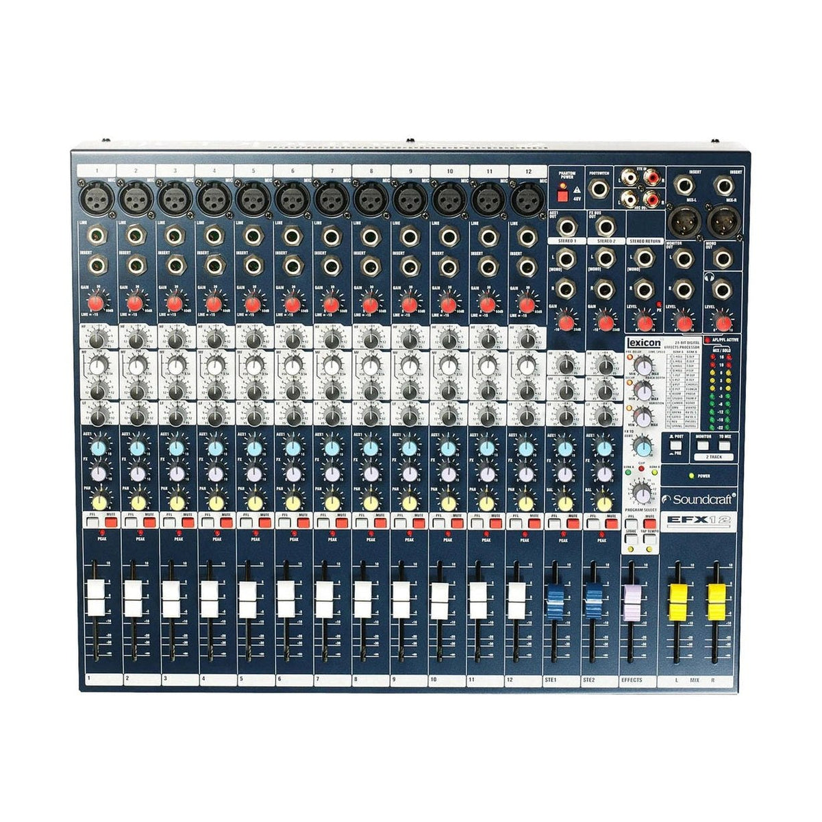 Soundcraft EFX12 Professional 12-Channel Analogue Mixer with FX 1