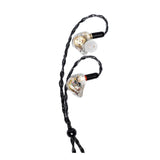 Stagg Professional Transparent 3-Driver In-Ear Monitors - 1.35m SPM-PRO TR 1