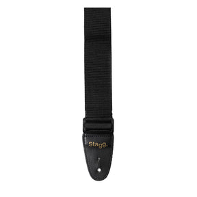 Stagg Essential Nylon Guitar Strap - Black 1