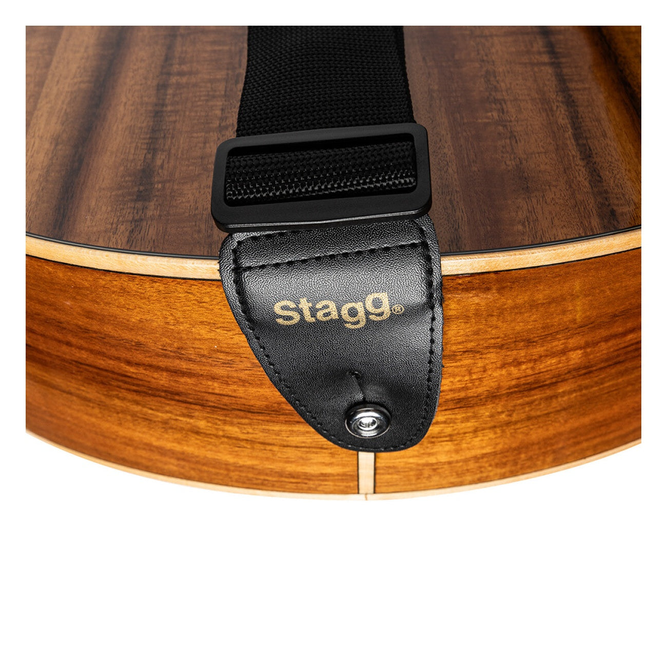 Stagg Essential Nylon Guitar Strap - Black 4