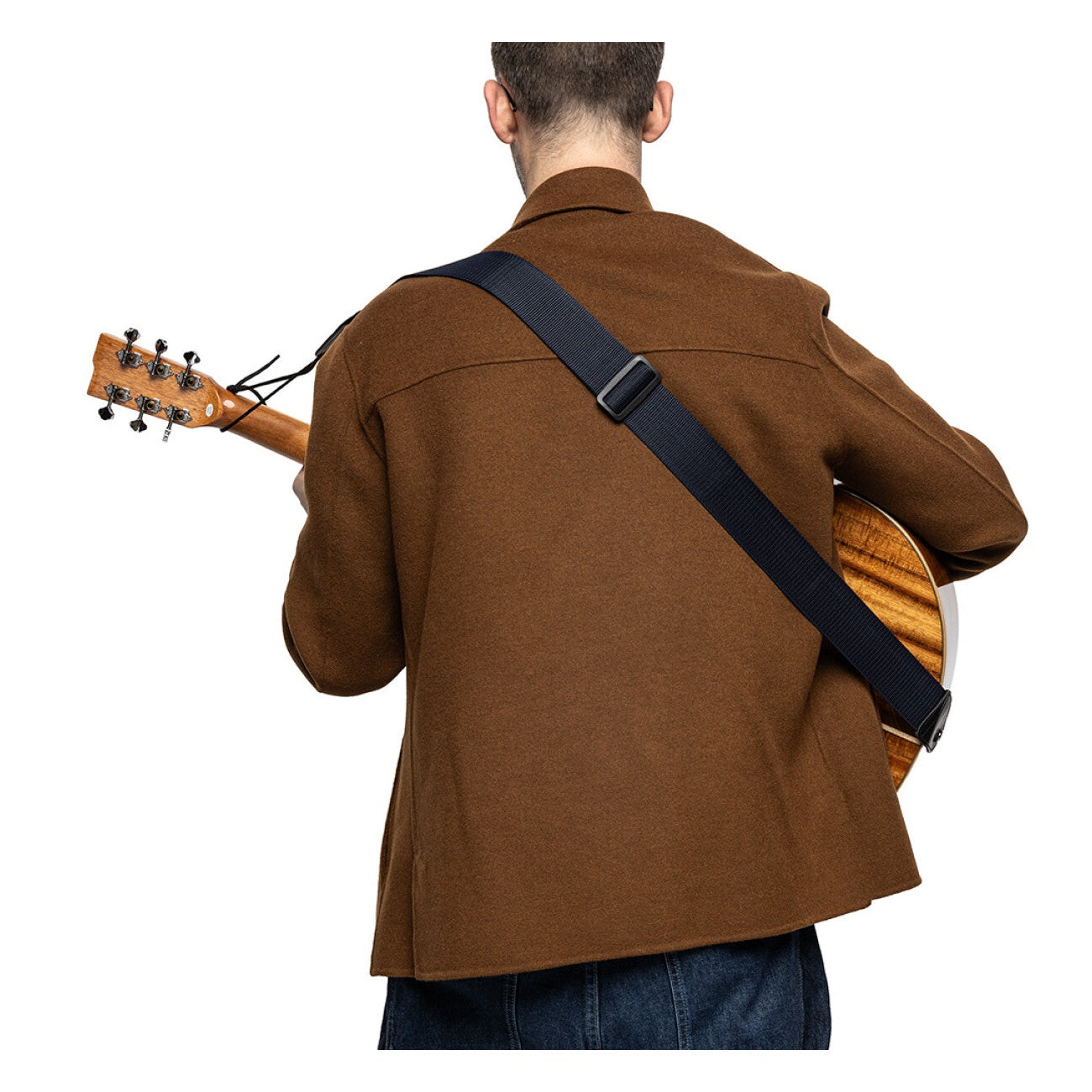 Stagg Essential Nylon Guitar Strap - Blue 5