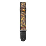Stagg Woven Guitar Strap - Paisley Orange 2