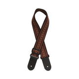 Stagg Woven Cotton Guitar Strap with Red Rafter Design 2