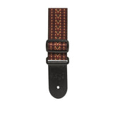 Stagg Woven Cotton Guitar Strap with Red Rafter Design 1