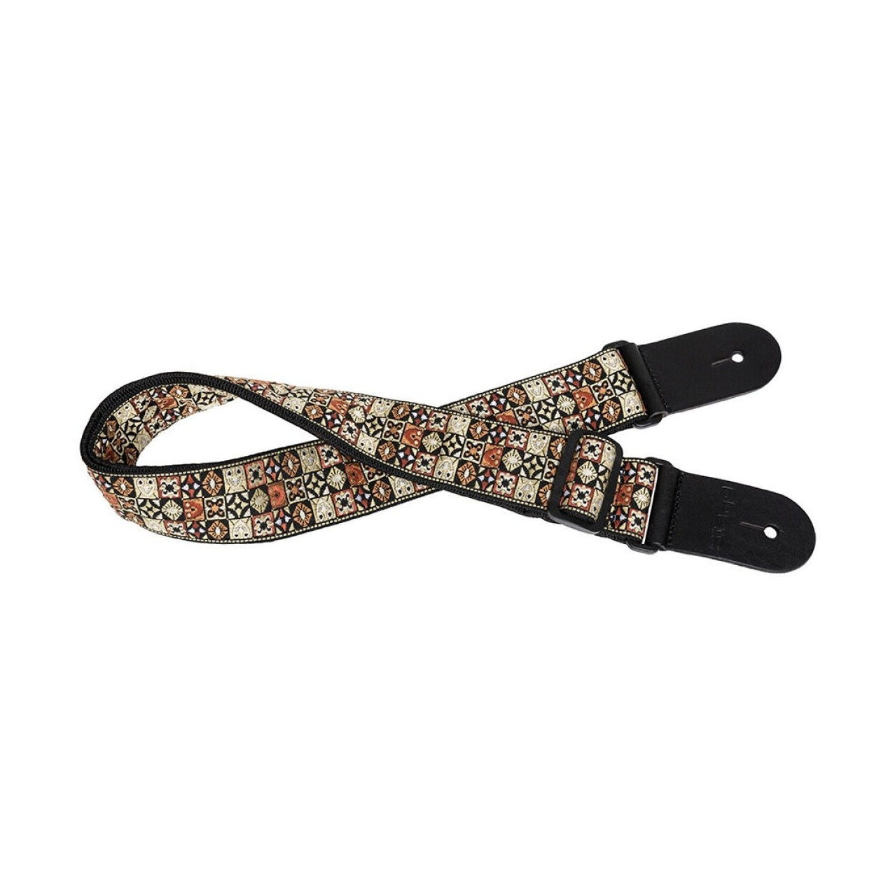 Stagg Woven Guitar Strap - Hootenanny Yellow 1
