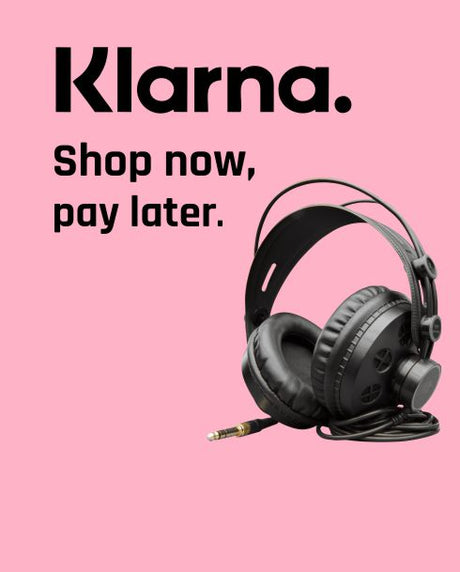 Shop now for your headphones and pay in three payments using Klarna
