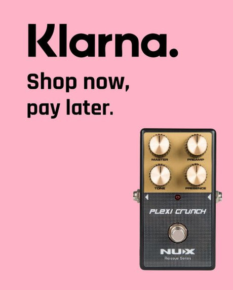 Shop now for NUX and pay in three payments using Klarna