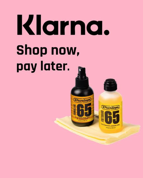 Shop for your Dunlop oil and pay in 3 easy payments with Klarna now available at Audio Direct 