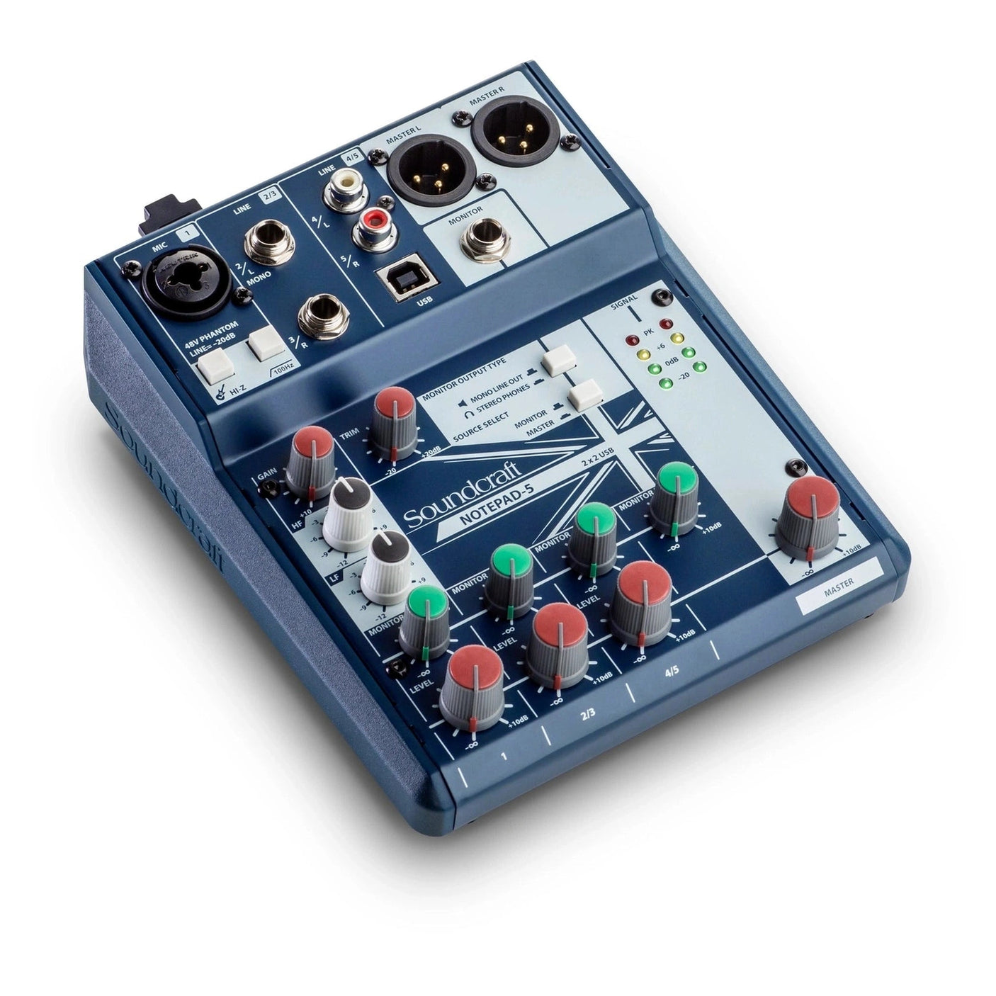 Soundcraft Notepad-5 Compact Analogue Mixer with USB Interface 2