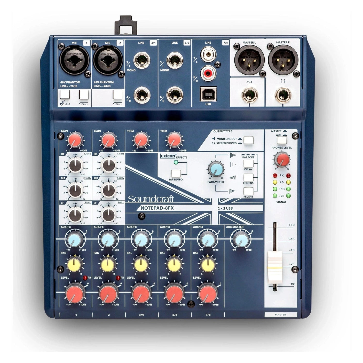 Soundcraft Notepad 8FX Compact Analogue Mixer with FX & USB Interface 1