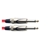 Stagg SGC3DL CRD Deluxe Instrument Cable, Mono Jack-Mono Jack — 3M Red 2