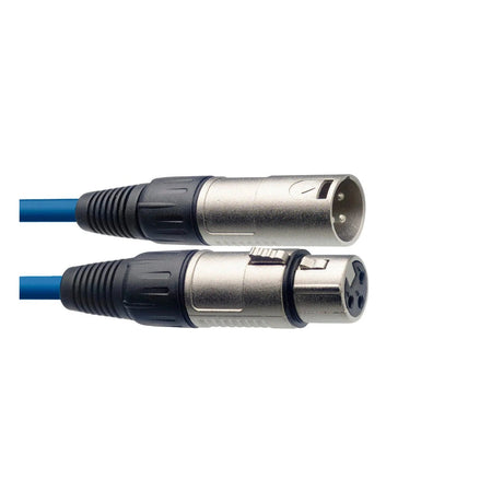 Stagg SMC6-CBL - 6m XLR to XLR Balanced Microphone Cable Blue 2