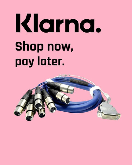 Pay using Klarna when purchasing your new Studio Cables 
