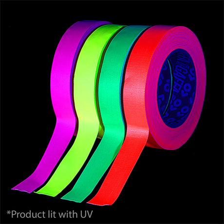 Advance Gaffa AT215 Fluorescent Pink UV Glow Cloth Tape 19mm x 25m 5
