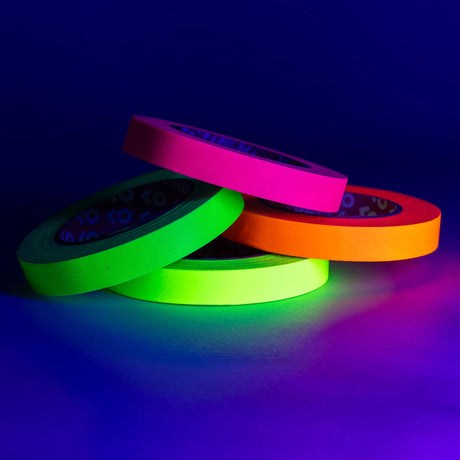 Advance Gaffa AT215 Fluorescent Pink UV Glow Cloth Tape 19mm x 25m 7
