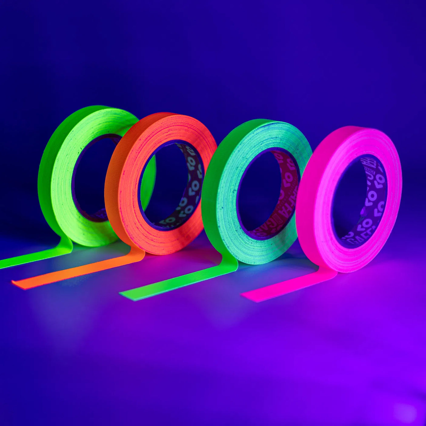 Advance Gaffa AT215 Fluorescent Pink UV Glow Cloth Tape 19mm x 25m 8