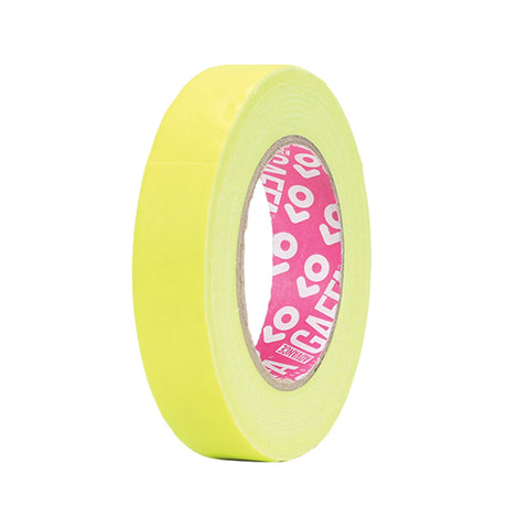 Advance Gaffa AT215 Fluorescent Yellow UV Glow Cloth Tape 19mm x 25m 1