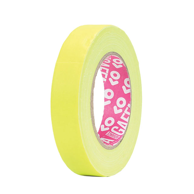 Advance Gaffa AT215 Fluorescent Yellow UV Glow Cloth Tape 19mm x 25m 1