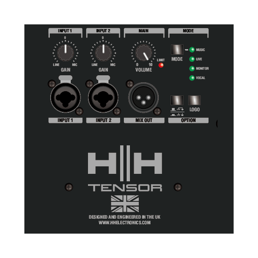 HH Audio Tensor TRE-1201 12" Active PA Speaker With DSP 4
