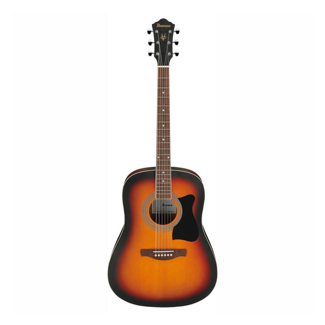 Ibanez V50NJP Dreadnought Acoustic Guitar Jam Pack, Open Pore Vintage Sunburst 1