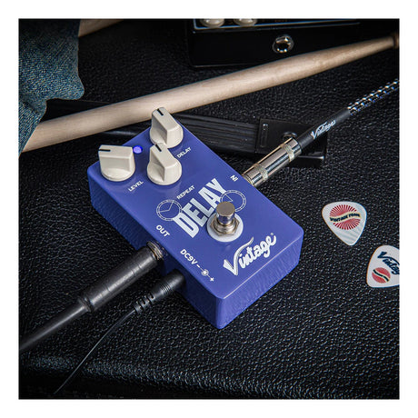 Vintage VFX11 Delay Effects Guitar Pedal 4
