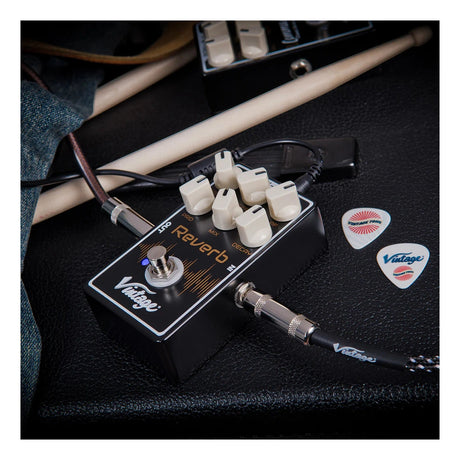 Vintage VFX12 Reverb Effects Guitar Pedal 4