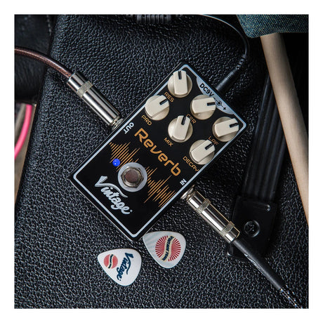 Vintage VFX12 Reverb Effects Guitar Pedal 5